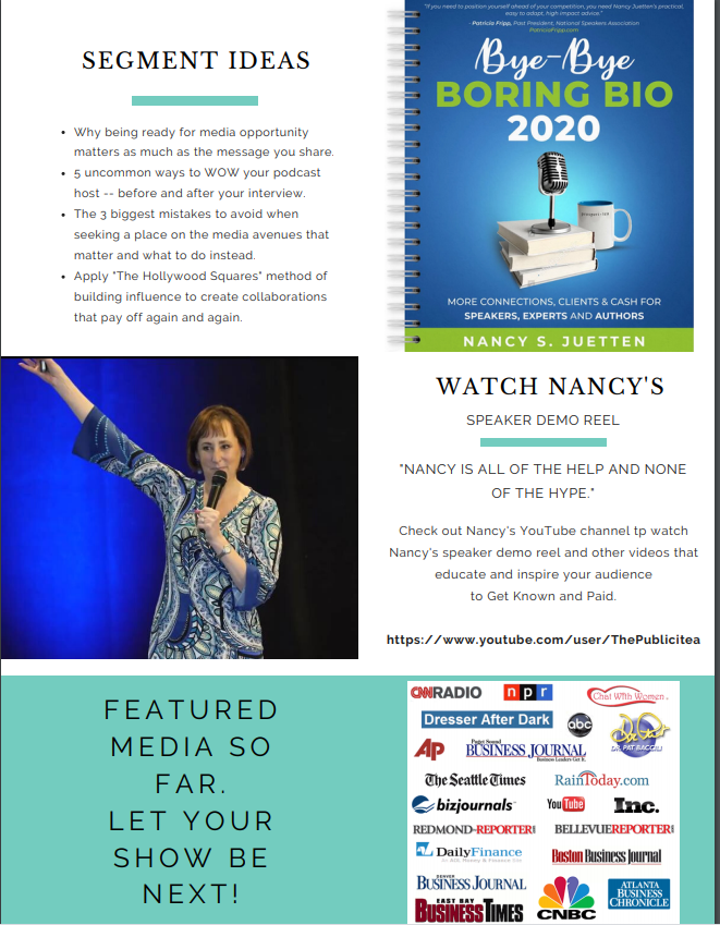 2020 Media-One-Sheet for Nancy Juetten