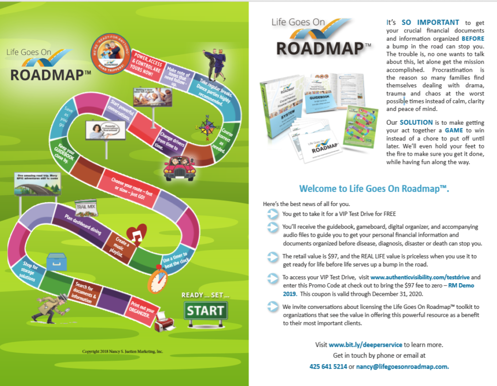 Life Goes On Roadmap - Take a VIP Test Drive