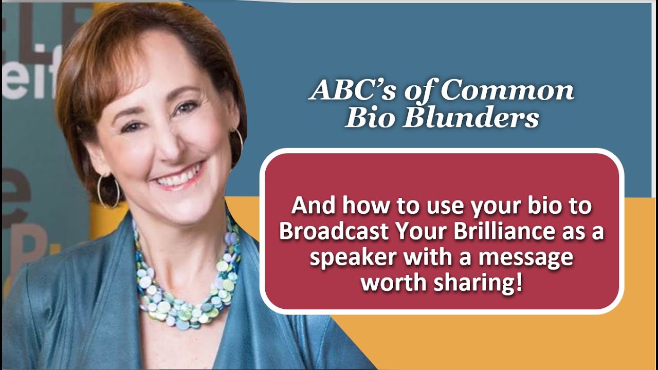 Does your bio suffer from ABC – DIY blunders?