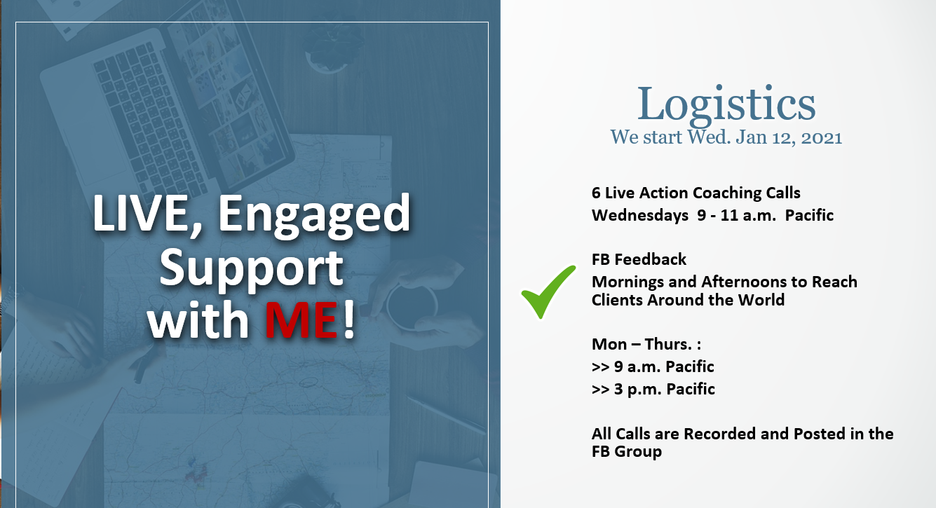 Jan 2012 BYB Logistics Live, engaged, support with me