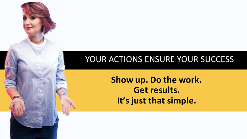 your actions Satisfaction guaranteed