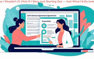 Why I Wouldn’t JV (Yet) If I Were Just Starting Out — And What I’d Do Instead